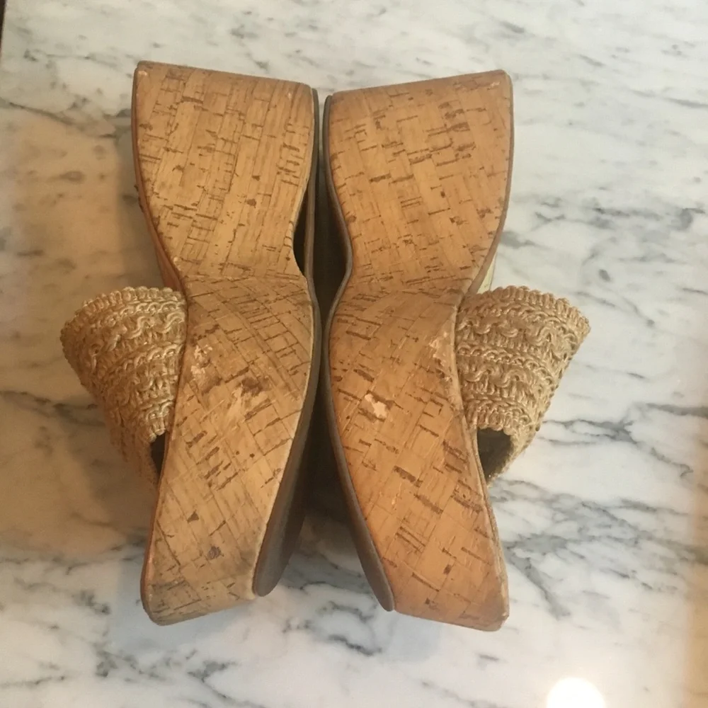 Steve Madden cork wedge 9.5